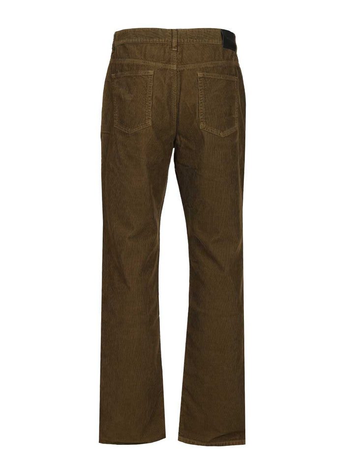 Saint Laurent Corduroy Trousers Jeans - Verde | e50591b0b6b1e71e271fe064b9fcef7d96539014