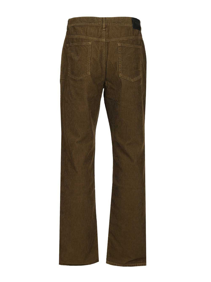 Saint Laurent Corduroy Trousers Jeans - Verde | eae69492c599a2681b4d2dbd603110c5390d1109