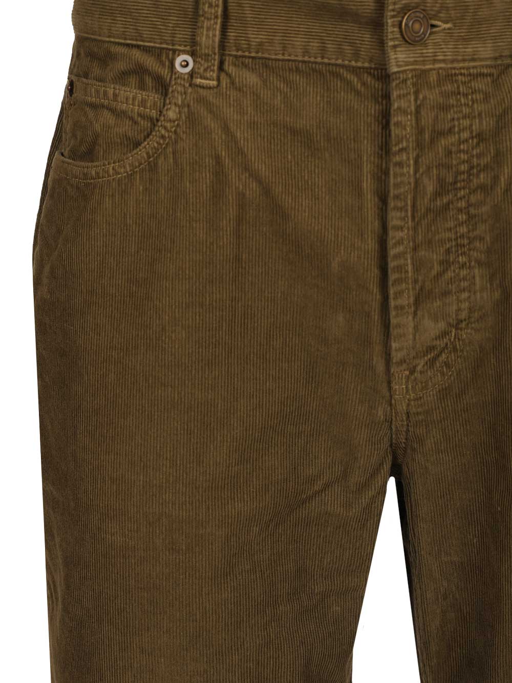 Saint Laurent Corduroy Trousers Jeans - Verde | 24d8a466926e1547602689eab8c268a5d3a9439f