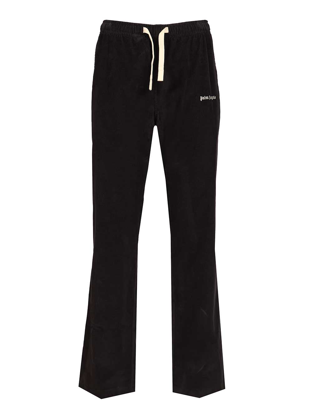Palm Angels Cotton Trousers - Nero | ad420a9f67a710a8610100d2c7555bc11af096c1