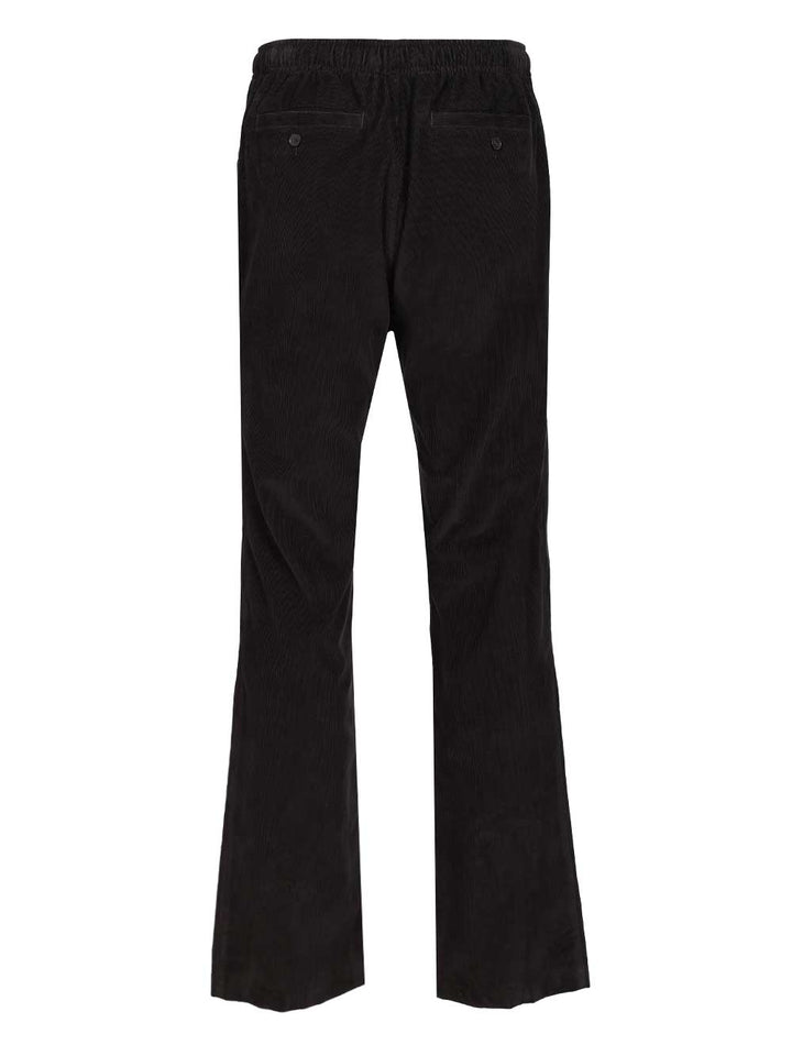 Palm Angels Cotton Trousers - Nero | 60f22473b494e9075d8b95fbc51bb24eb6663ec0
