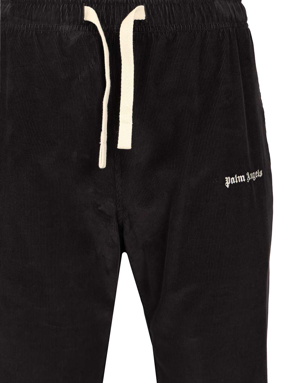 Palm Angels Cotton Trousers - Nero | d952ab262477687d4fa4e11fbcb293f5e4dbd40b