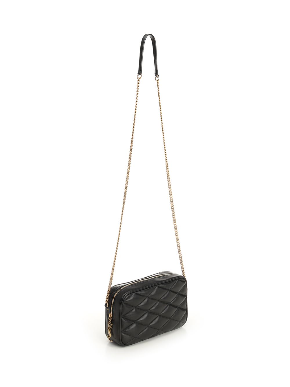 Saint Laurent Quilted Leather Camera Bag Small leather goods - Nero | 4220ced5db3b2acd5357553cd960dbf515227bea