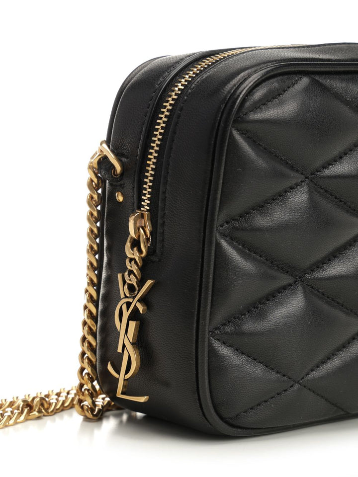 Saint Laurent Quilted Leather Camera Bag Small leather goods - Nero | 7084367cb2b323a4af3b91fe84e14be65cecd584