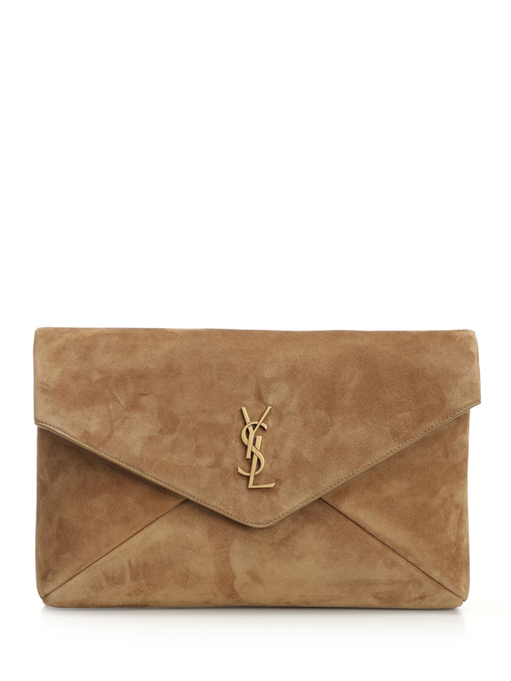 Saint Laurent Envelope Cassandre Small leather goods - Marrone | 29ce8279664c603b5e8707e5466da969d9bef280