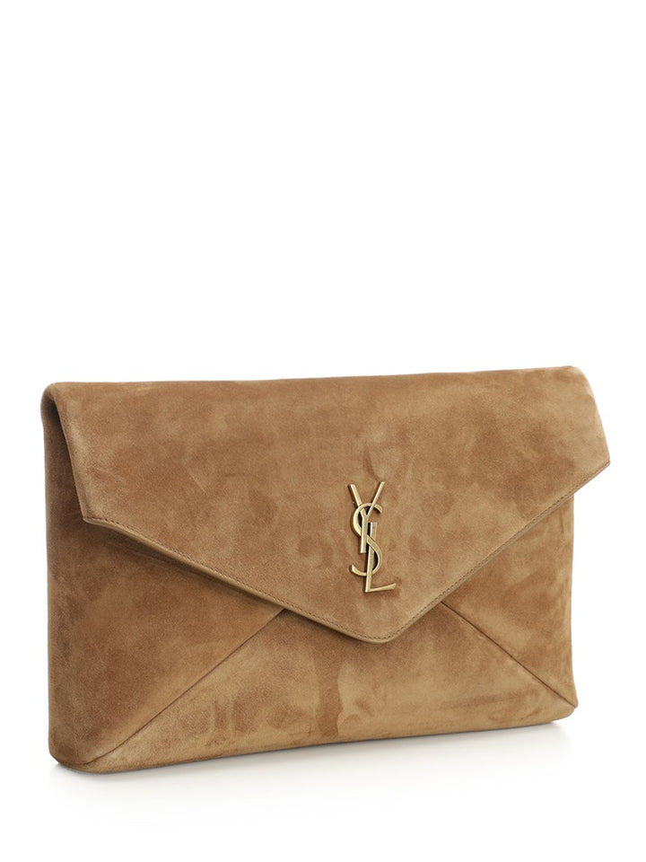 Saint Laurent Envelope Cassandre Small leather goods - Marrone | 45f62ccc3fda00d0f5538e48efa502b2287f2c14