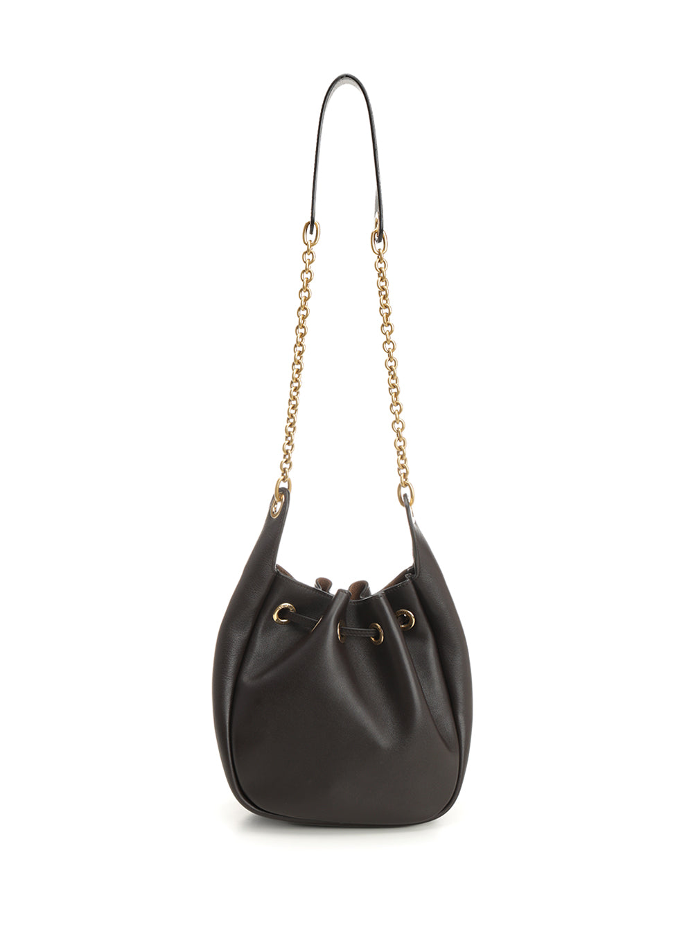 Saint Laurent Leather Bucket Bag Crossbody Bags - Marrone | ca0afe7cf953e1680f61b7cb743d41adf8a47cd0
