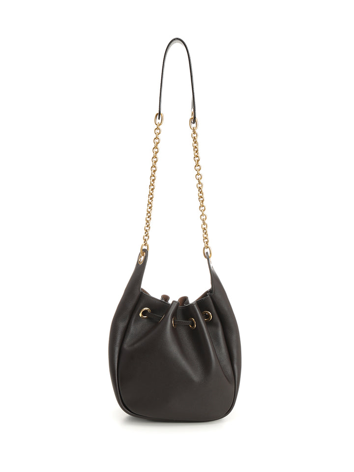 Saint Laurent Leather Bucket Bag Crossbody Bags - Marrone | ca0afe7cf953e1680f61b7cb743d41adf8a47cd0