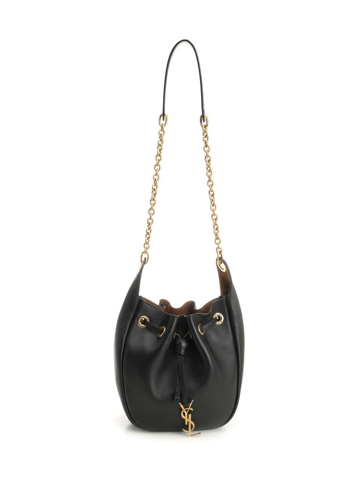 Saint Laurent Leather Bucket Bag Crossbody Bags - Nero | 625893e566c2f931a13c7b38fb967ff19688297b