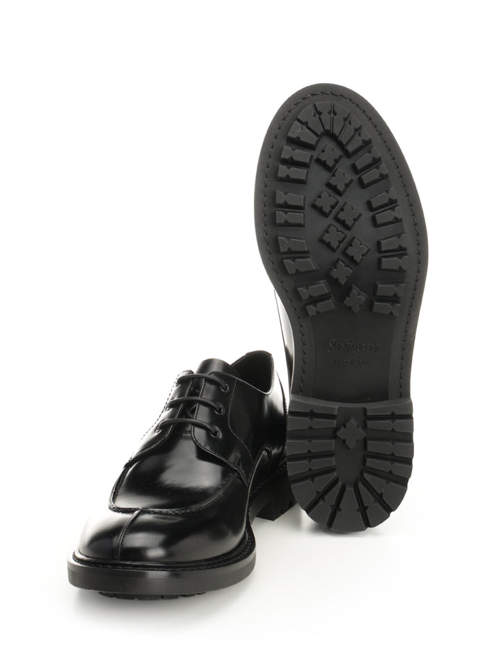 Saint Laurent Lino Lace-Up Shoes - Nero | 5abdd122586523c0530b6b78cd4727f7bd3e15d7