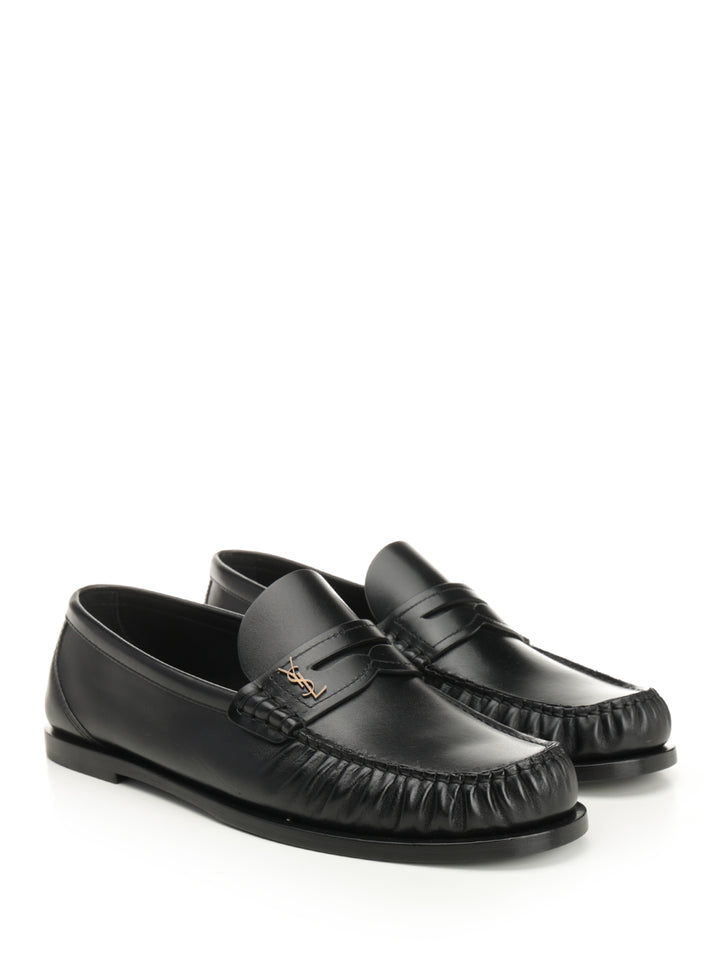 Saint Laurent Soft Moccasins Scarpe basse - Nero | 361d349b57ba93fc6dafafe967050adf49920836