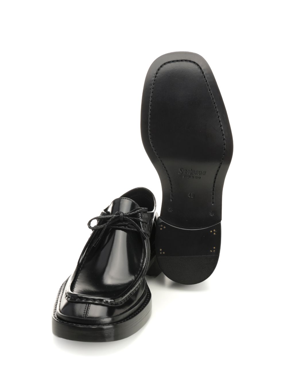 Saint Laurent Harvey Lace-Up Shoes - Nero | 7c84c96b69f213a16e67fb75036cbb384a9b3076