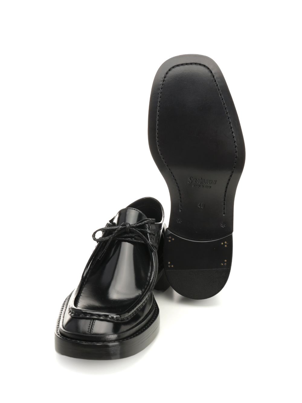 Saint Laurent Harvey Lace-Up Shoes - Nero | 85765d2eadd56851fe18d014dd7b0e1d5407d624