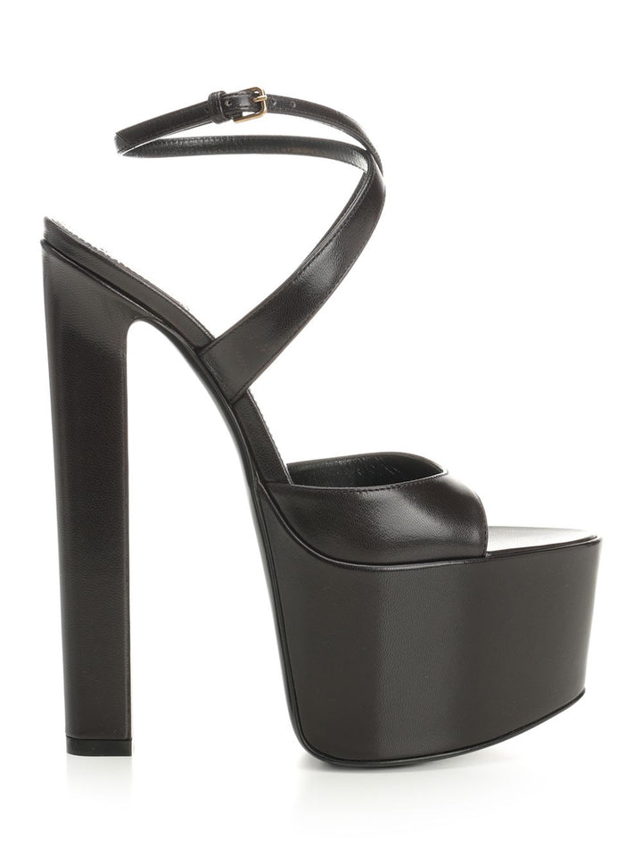 Saint Laurent Rossy Sandali - Marrone | eaf3cc6599b9eb3d79023af2a1b9817cc0798087