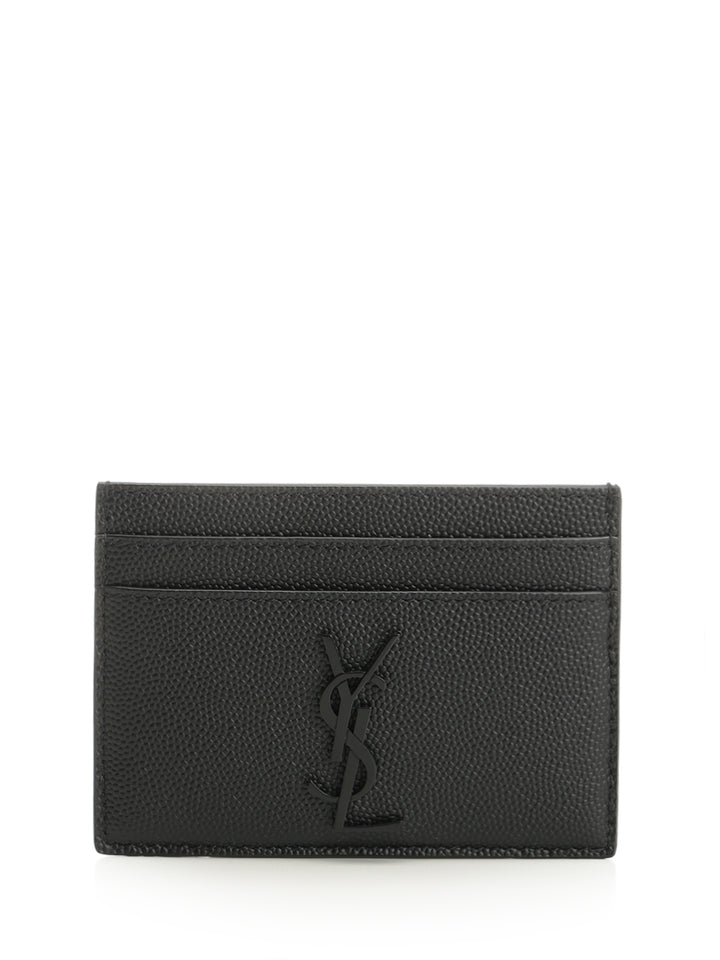 Saint Laurent Cassandre Card Holder Wallets - Nero | ee038af58f1a7932e0b65905b82e2a4645c44312