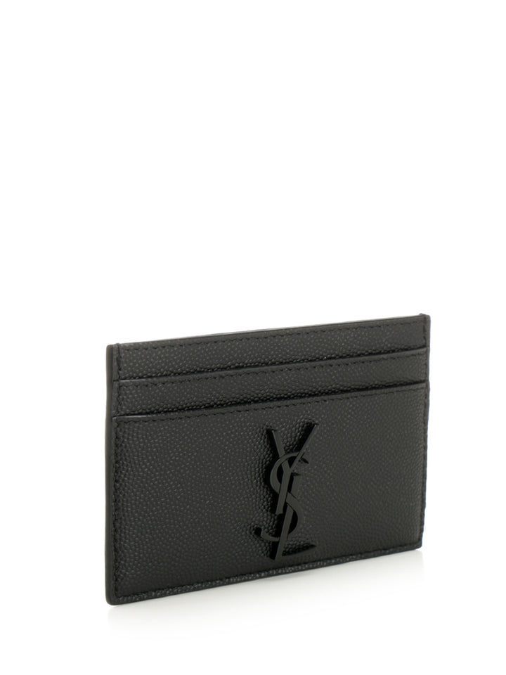 Saint Laurent Cassandre Card Holder Wallets - Nero | ea0cddec60e7fbe1979267c1e065b8fa18c84437