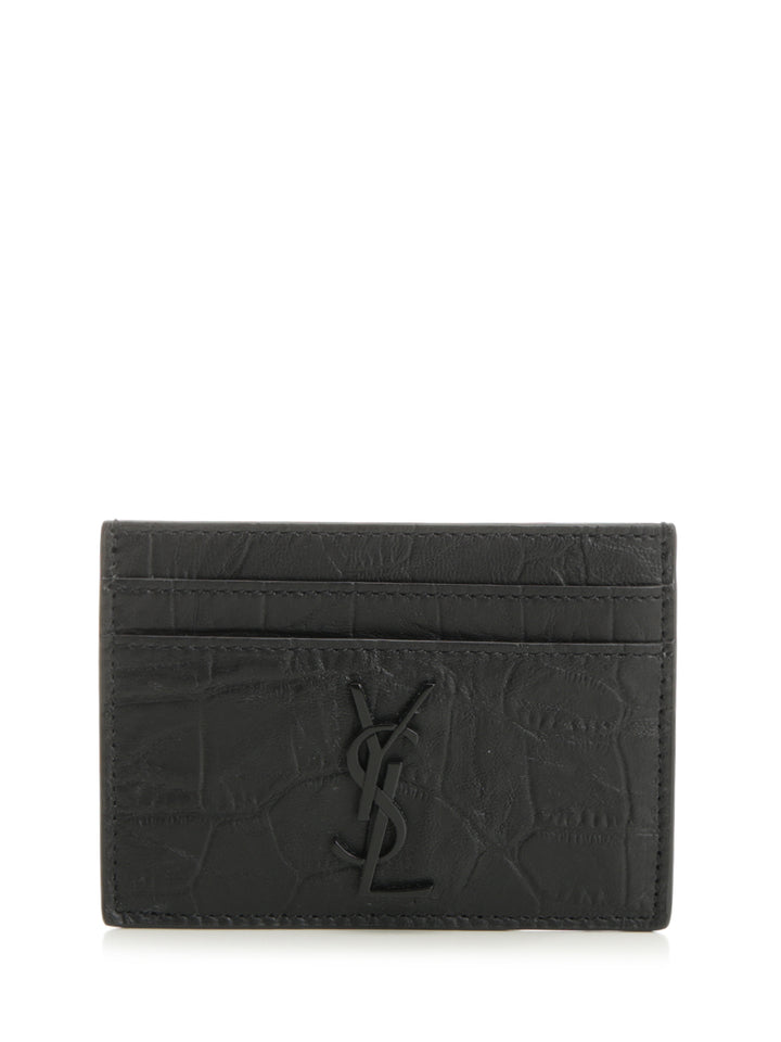 Saint Laurent Cassandre Wallets - Nero | 86edc45bf1db021d809323bc9c57fc1a46460551