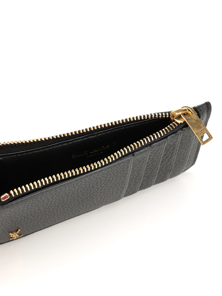 Saint Laurent Tiny Cassandre Fragments Wallets - Nero | 26154c277c7d7b35ae634185baace56d6838a07d