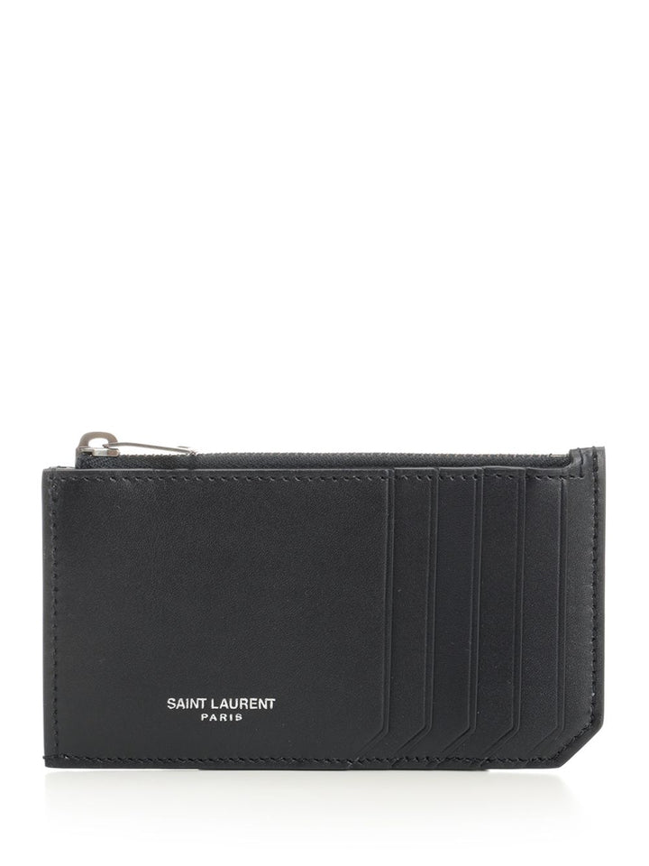 Saint Laurent Saint Laurent Paris Wallets - Blu | 03bdf51325a472f90000fb510775baf8860a4d37