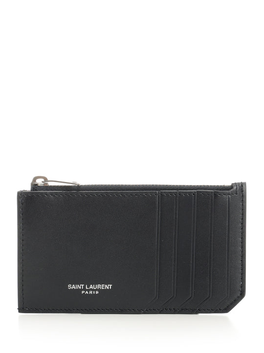 Saint Laurent Paris Wallets Blu