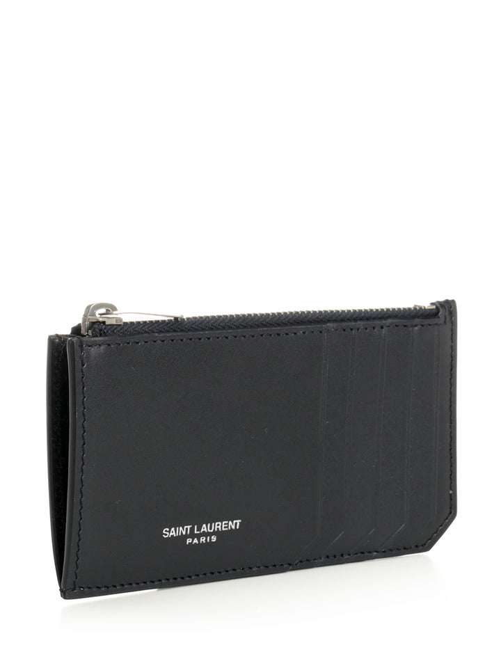 Saint Laurent Saint Laurent Paris Wallets - Blu | ee96eafec4531a8dfa10e3b9a13ffc1e82f60809