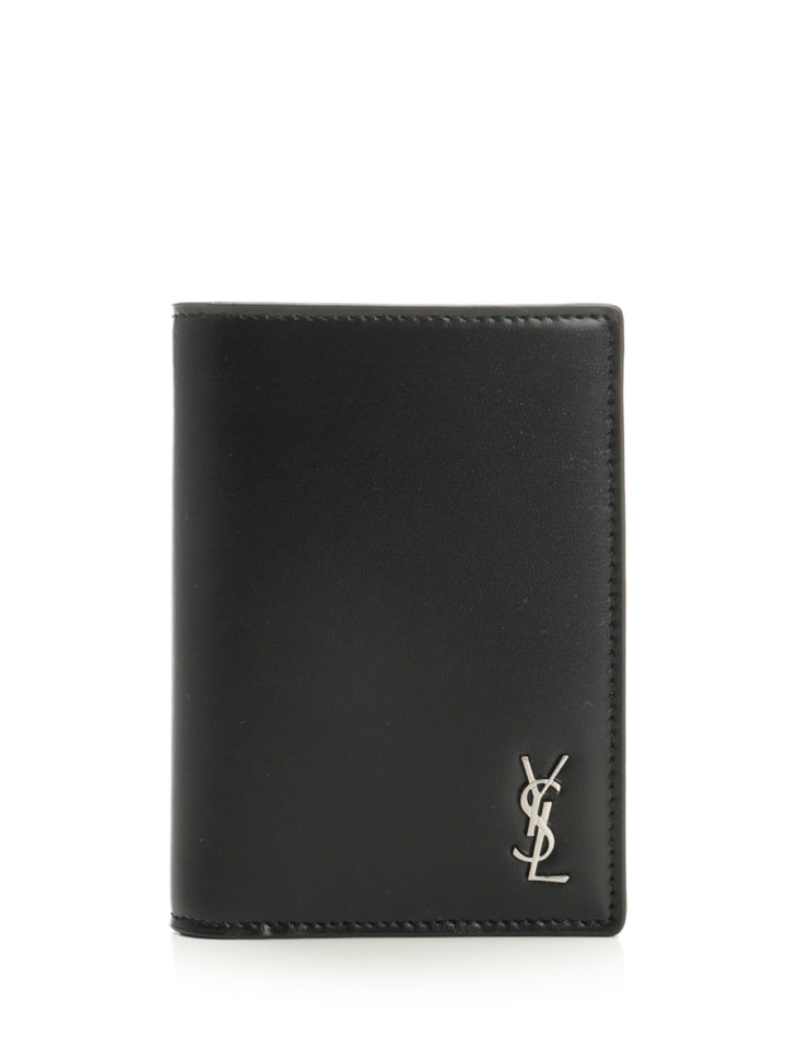 Saint Laurent Tiny Cassandre Wallets - Nero | b63f6c64bc1a66395d392cf1825ba8191e2e6dec