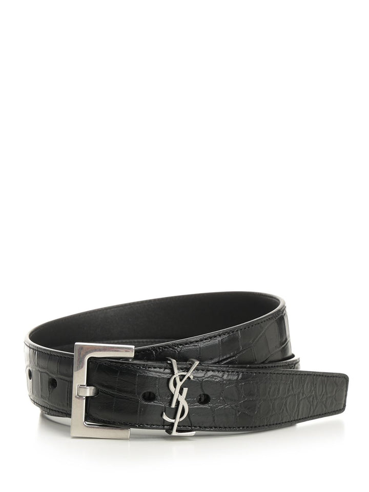 Saint Laurent Cassandre Cinture - Nero | 27a0649537aae733bf4b0e59b7aa9b6d1c606456