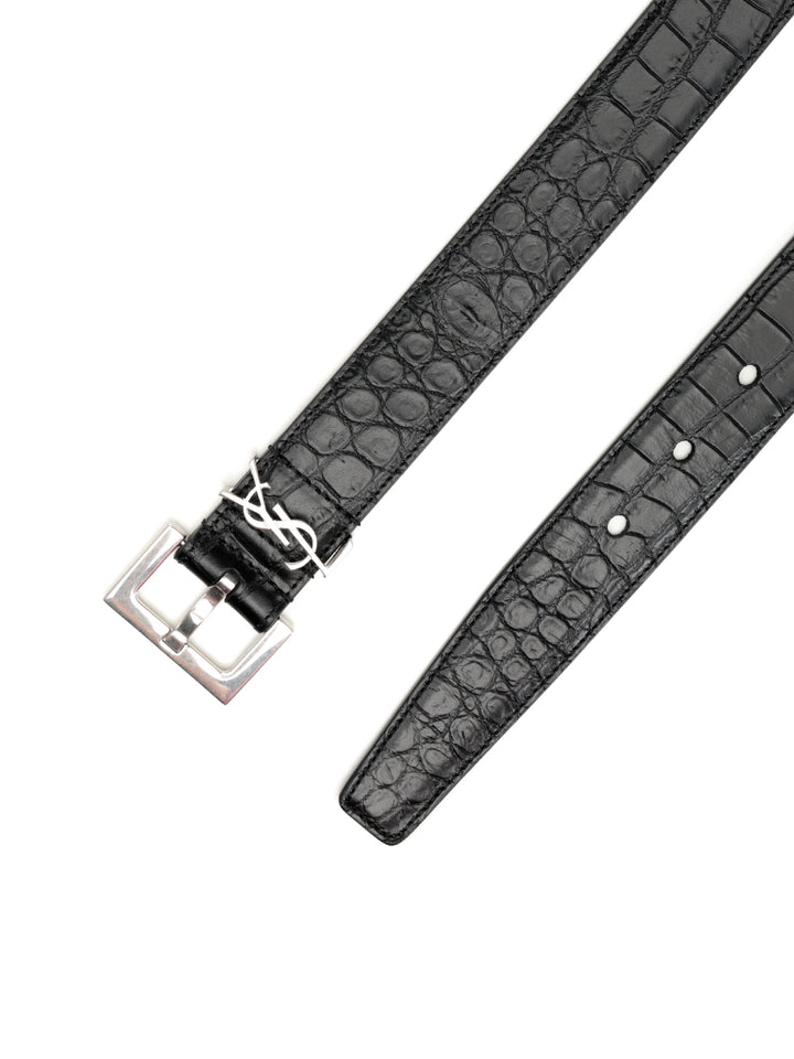 Saint Laurent Cassandre Cinture - Nero | 755a452e55b02d579f09e23b2c9081ea7092c5a8