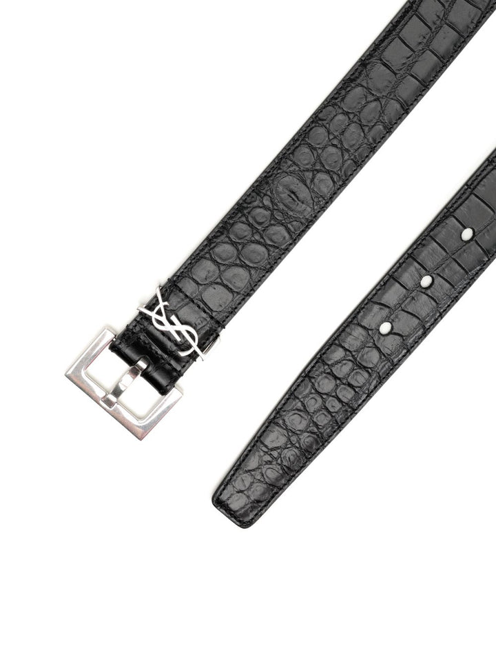 Saint Laurent Cassandre Cinture - Nero | 7ba0d0f8fc1d5e11bb7d216aa5d57700e9ba1a15