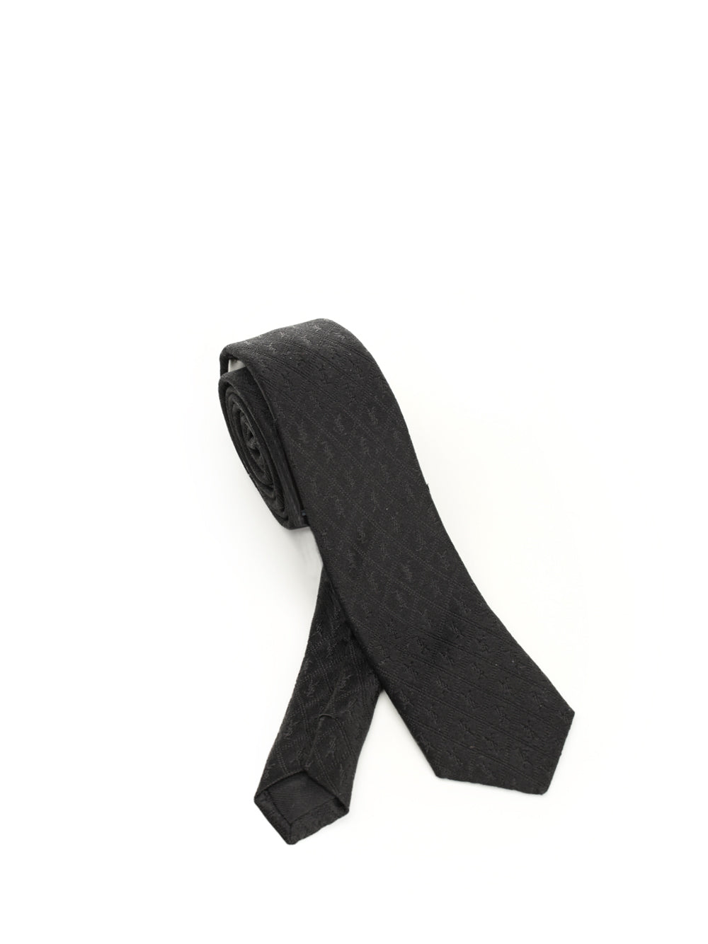 Saint Laurent Monogram Tie Ties And Bow Ties - Nero | c1f84885d6f23558d2fb0ec4dce4a9832f882e17