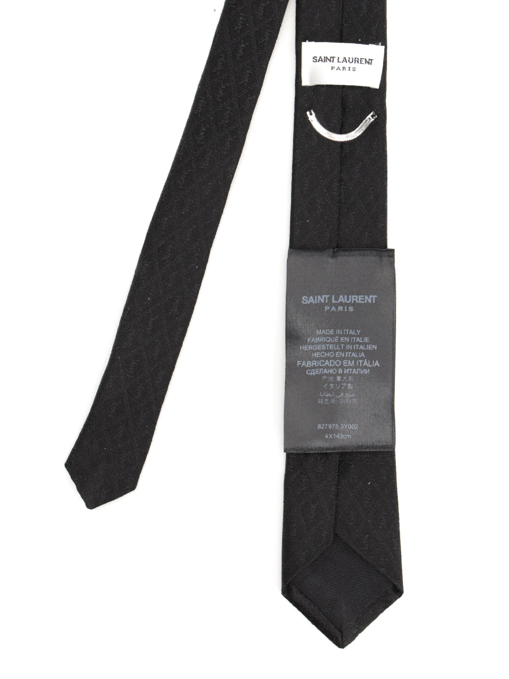 Saint Laurent Monogram Tie Ties And Bow Ties - Nero | b9fc349c82b748a481abfb15fd027a4068e5d0a4