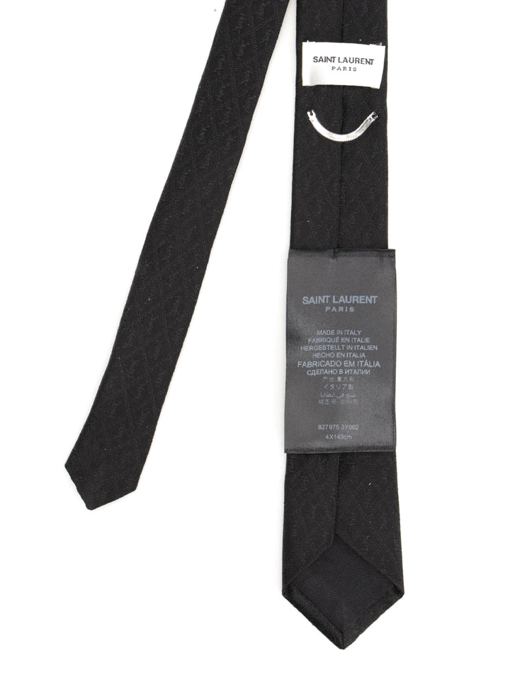 Saint Laurent Monogram Tie Ties And Bow Ties - Nero | b9fc349c82b748a481abfb15fd027a4068e5d0a4