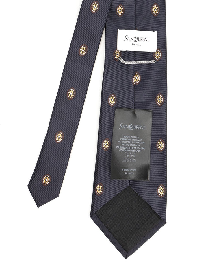 Saint Laurent Wide Tie Ties And Bow Ties - Blu | 750d5bfd1e791a87a1185375a77a24a899d92fac