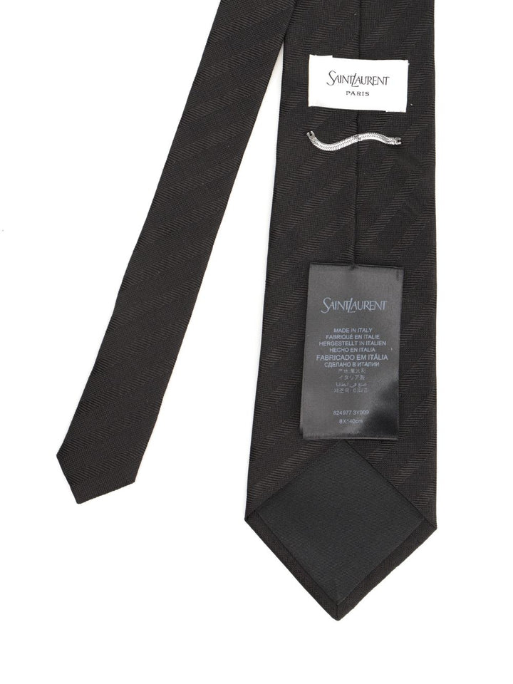Saint Laurent Wide Tie Ties And Bow Ties - Nero | 994a577c109255ad9dfcd2507f34ef4b02a78408