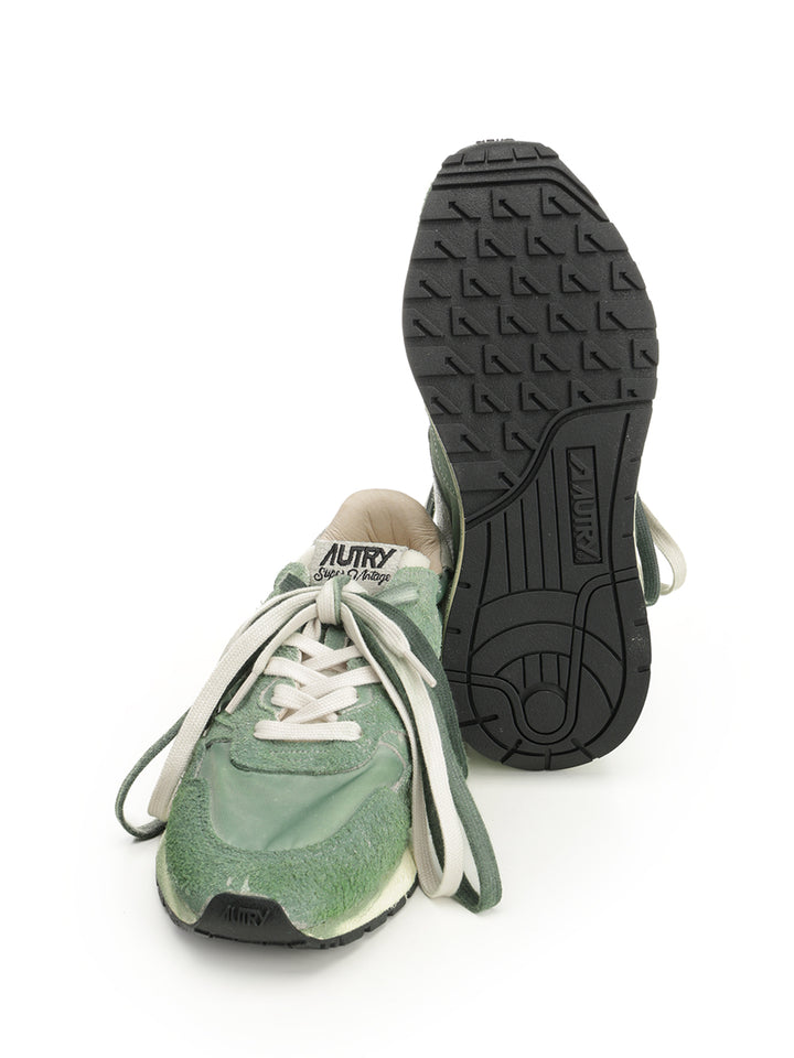 Autry  Reelwind Super Vintage Sneakers - Verde | bd348a2a187047bf69f92702f337af13b780794c
