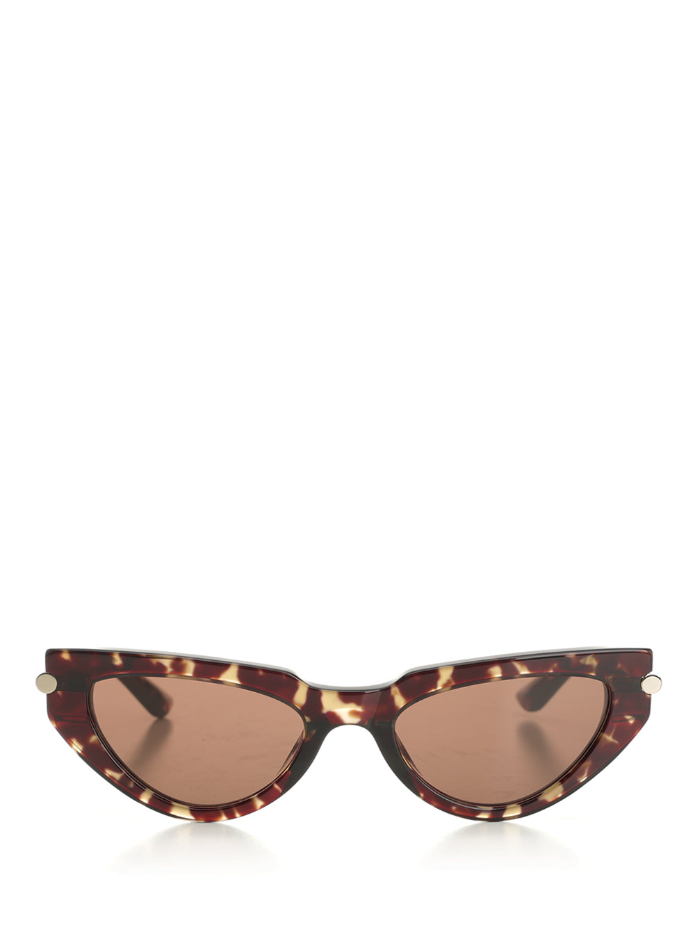 Mcqueen Cat-Eye T-Bar Icon Sun Glasses - Marrone | a03eea7599c2c321127983d731f5214331249ae3