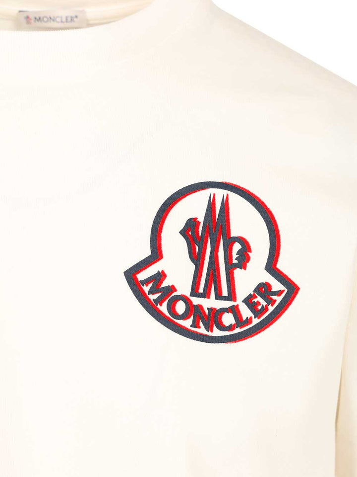 Moncler Cotton T-Shirt - Bianco | 239b97379fced8087f1c4be33663064a1fe453f3