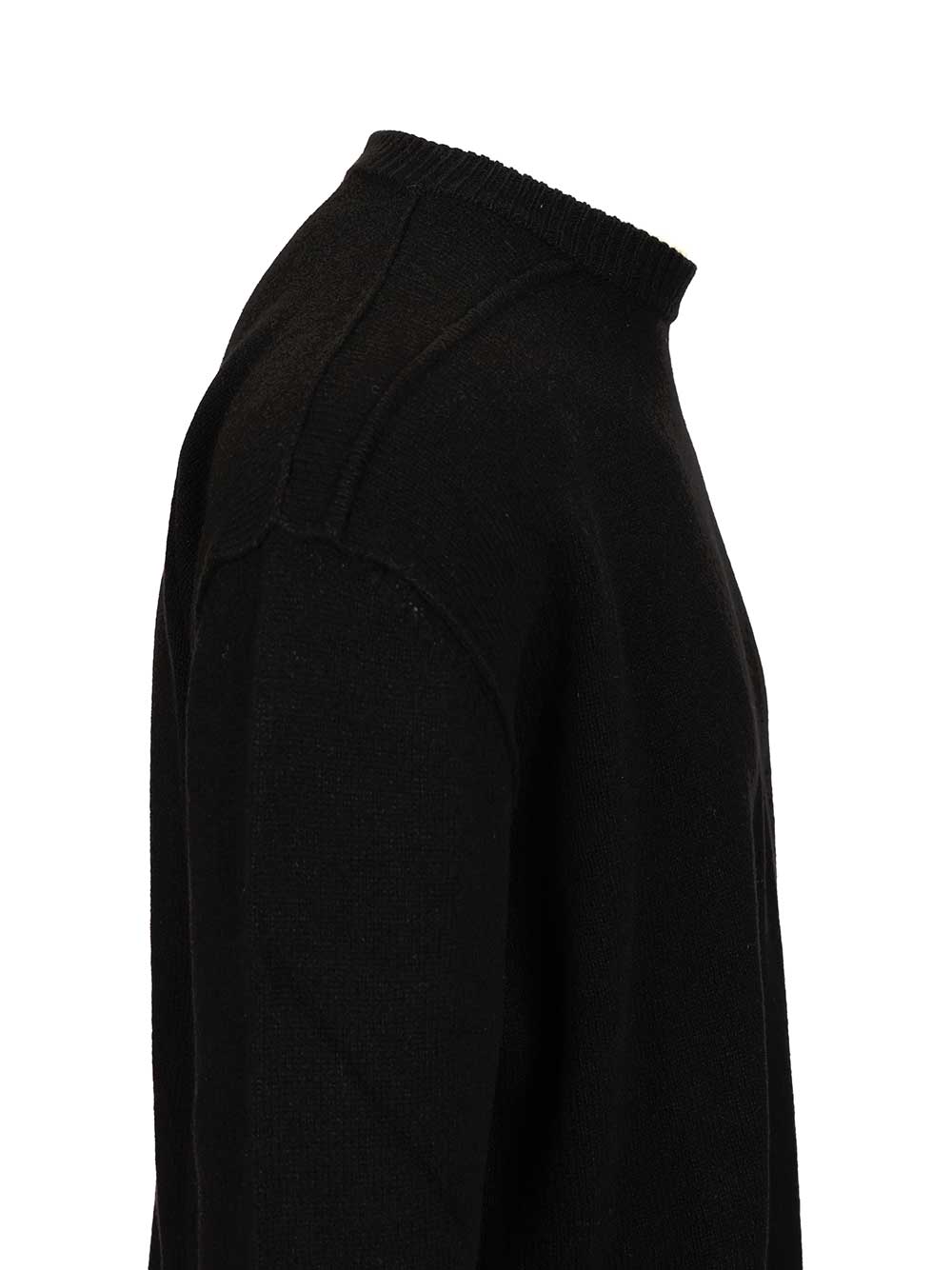 Rick Owens Cashmere Crew Neck Sweater Knitwear - Nero | b624c5aa6e28c51fa1a009991cf00bb99158895e