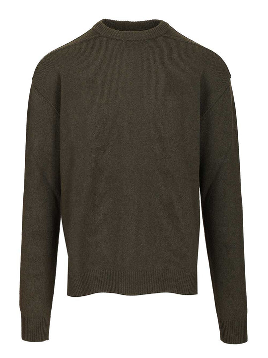 Cashmere Crew Neck Sweater Knitwear Verde