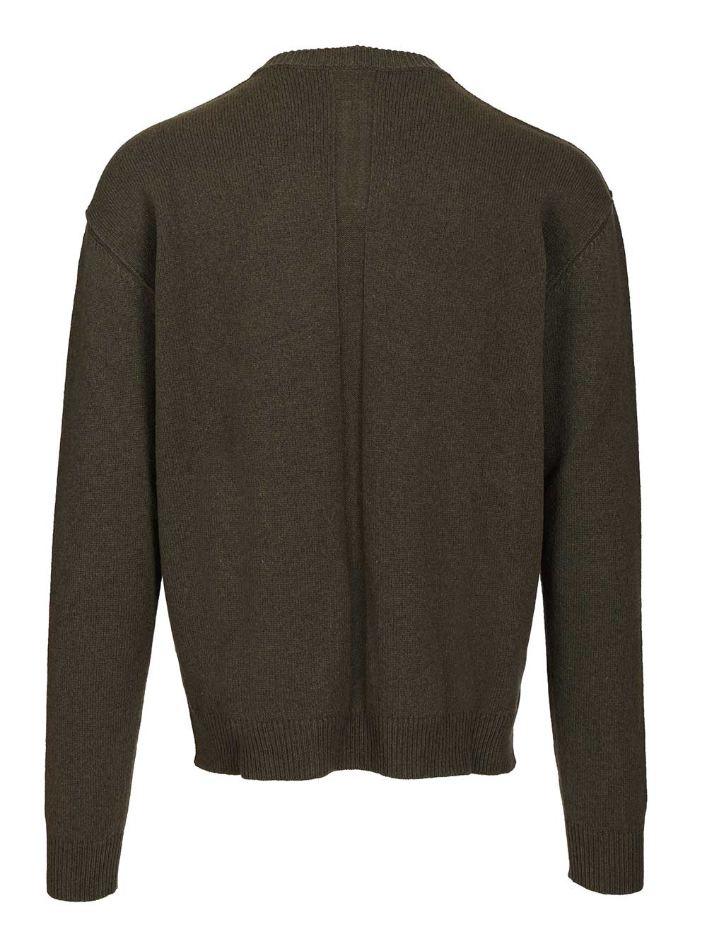 Rick Owens Cashmere Crew Neck Sweater Knitwear - Verde | ad841d7c7566a481dc1fbd6ed7055581d6d3c561