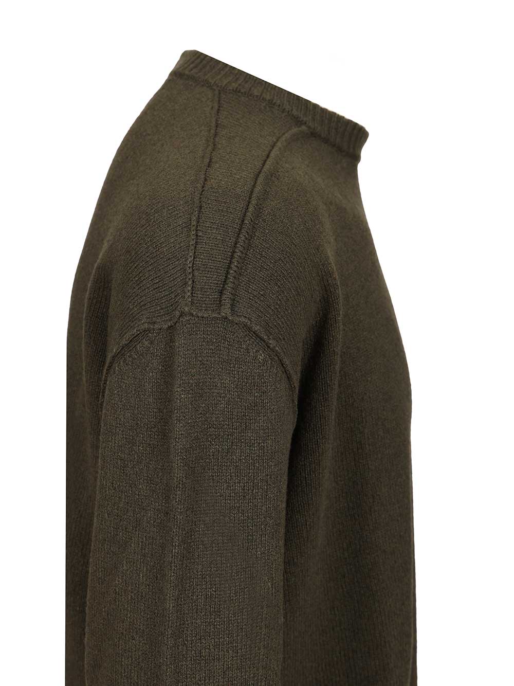 Rick Owens Cashmere Crew Neck Sweater Knitwear - Verde | b2ac4c18ec2947bb2d8b71200d178e2e0f797d7d