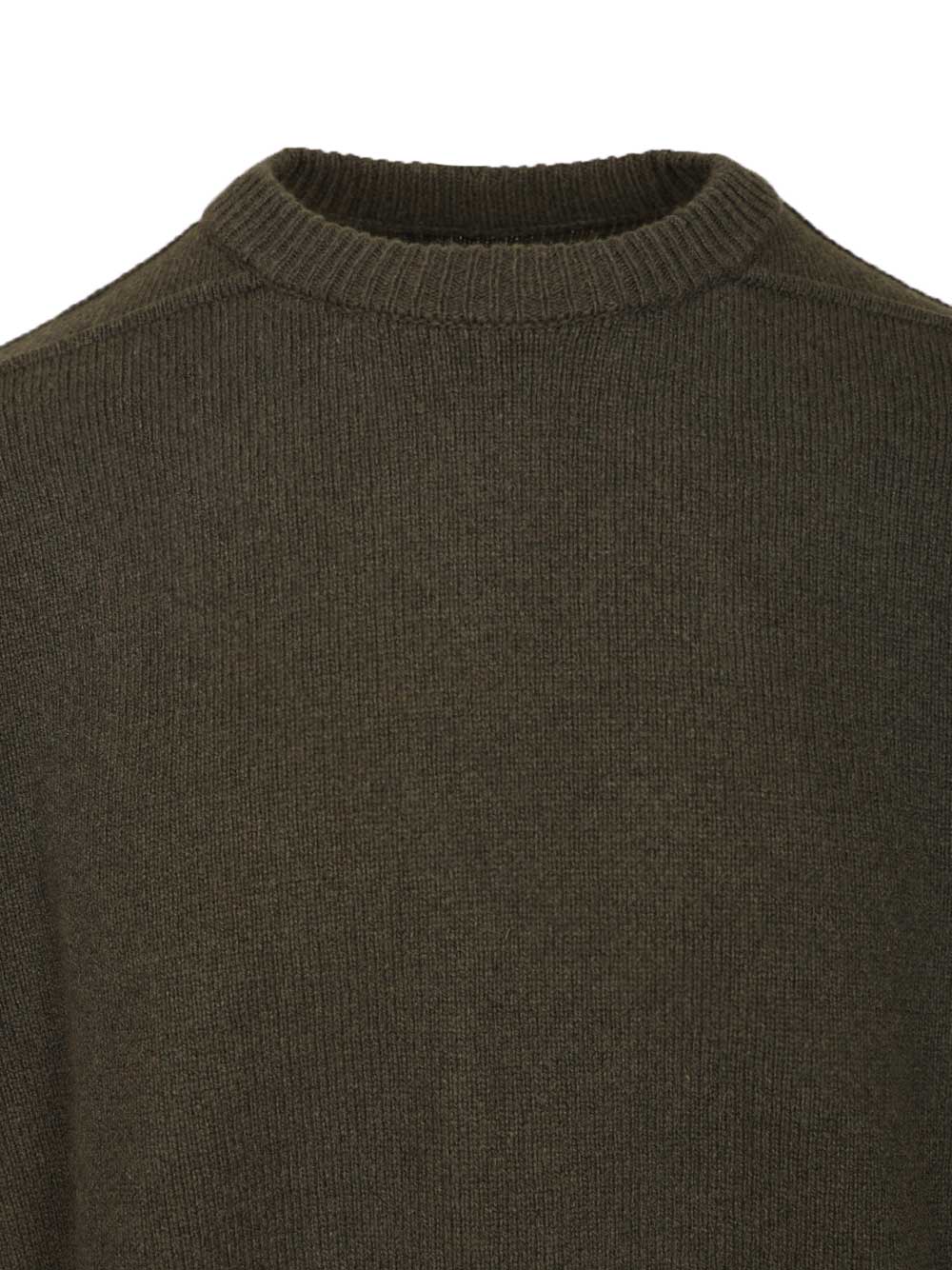 Rick Owens Cashmere Crew Neck Sweater Knitwear - Verde | 52e6200110a9537550e945827c4b56a1dabc89eb