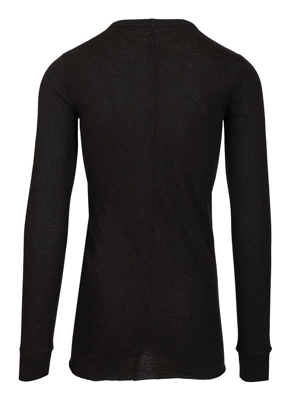 Rick Owens Long-Sleeved T-Shirt - Nero | 019bfc2109c3daa852a2e83d1307ecdaaccf19e8