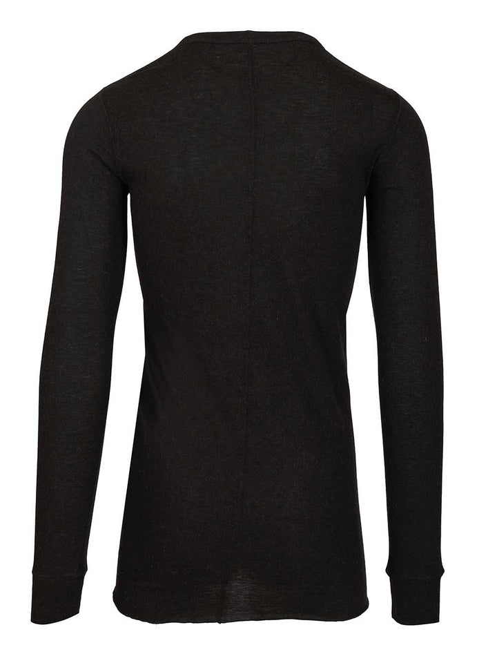 Rick Owens Long-Sleeved T-Shirt - Nero | 019bfc2109c3daa852a2e83d1307ecdaaccf19e8