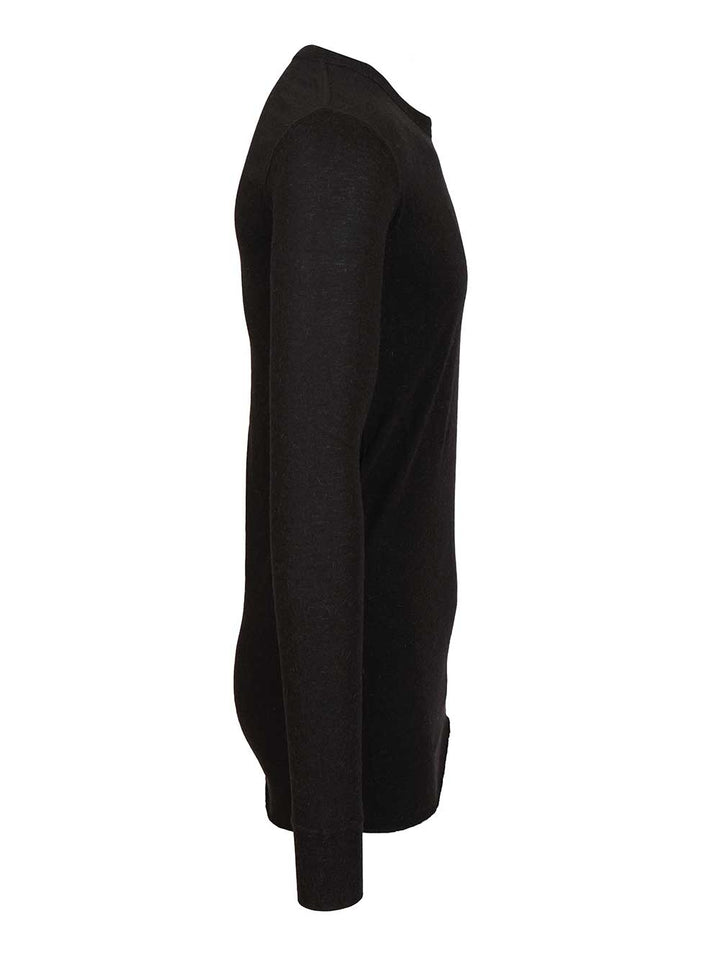 Rick Owens Long-Sleeved T-Shirt - Nero | 82aade57b7b33365f4ab6ecd4d91f3653fbed63c