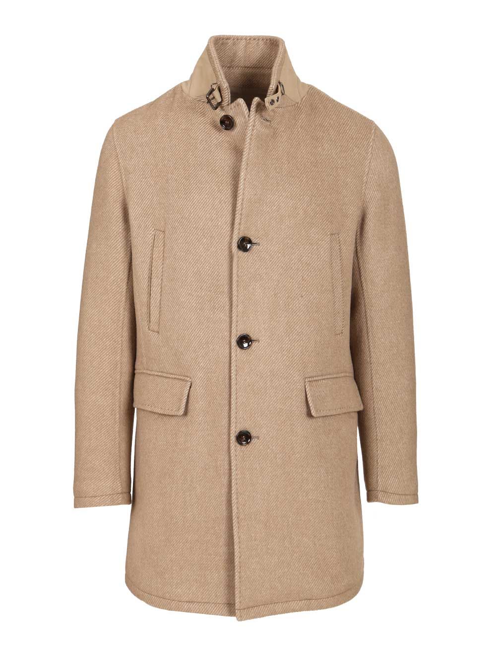 Al Duca D'Aosta Natté Coat Coats - Beige | 50548a251c51a47b46d94ccfca16f07d68958773