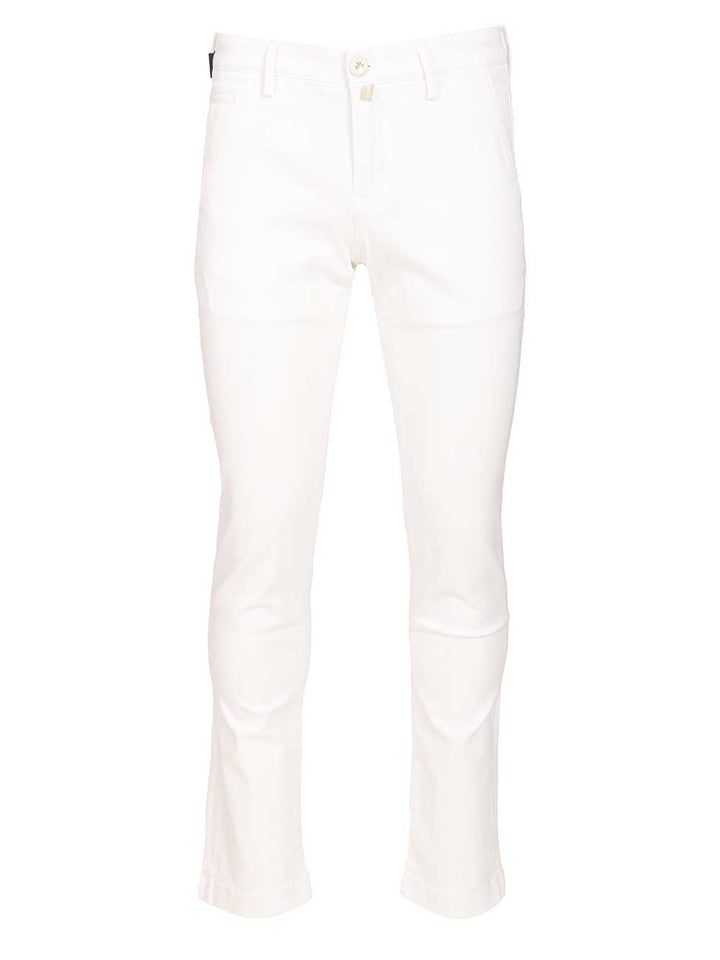 Jacob Cohen Bobby Trousers - Bianco | 4a7100c6f3e8ad7e2193f59717c8b6a2d24a63b3