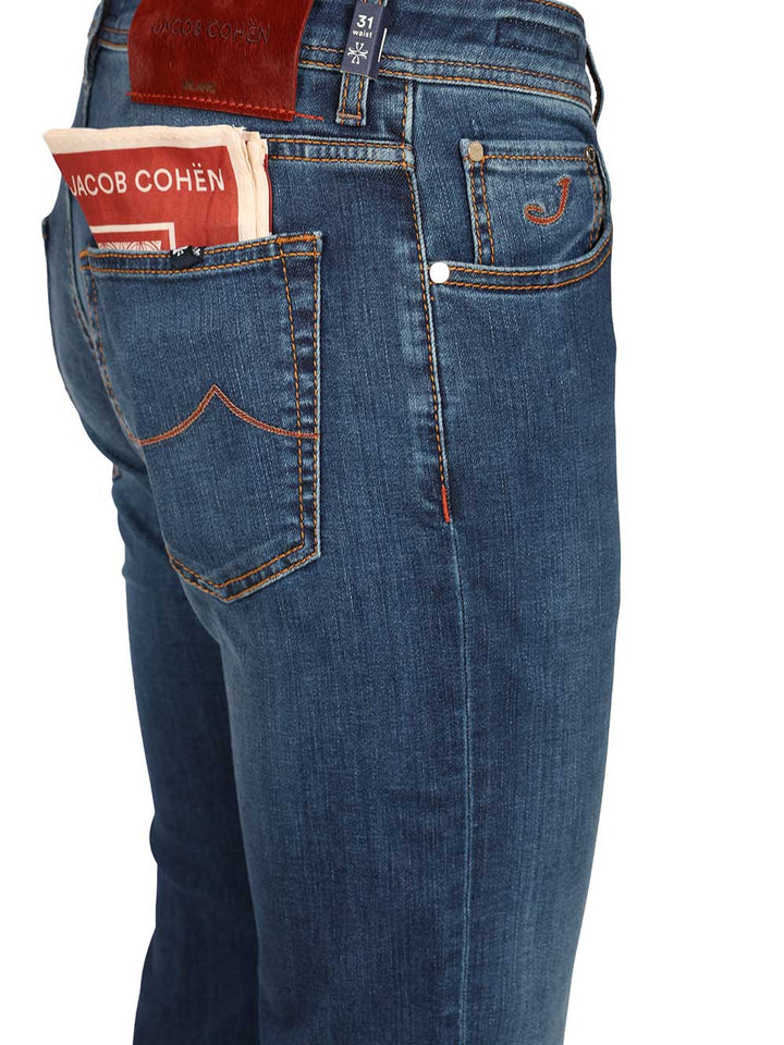 Jacob Cohen Nick Slim 5-Pocket Jeans - Blu | 556713f5703709dcc6a5a0128da58c851e57b275