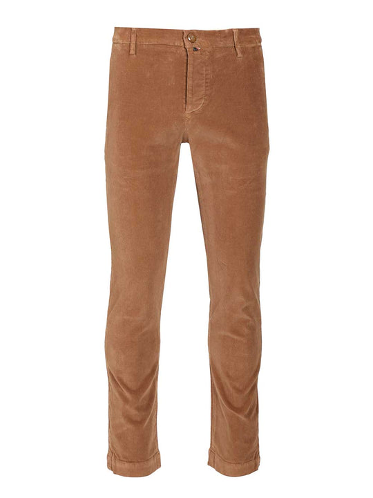 Slim Fit Trousers Marrone