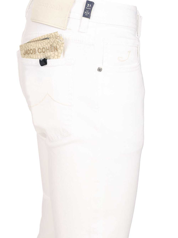Jacob Cohen Nick Slim Jeans - Bianco | 414a5d8eb817d0f4e5a0d7e4e4ae33bb03b34e6c